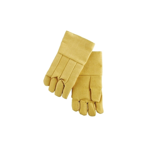 High Heat Wool-Lined Gloves, Fiberglass, Yellow, Large