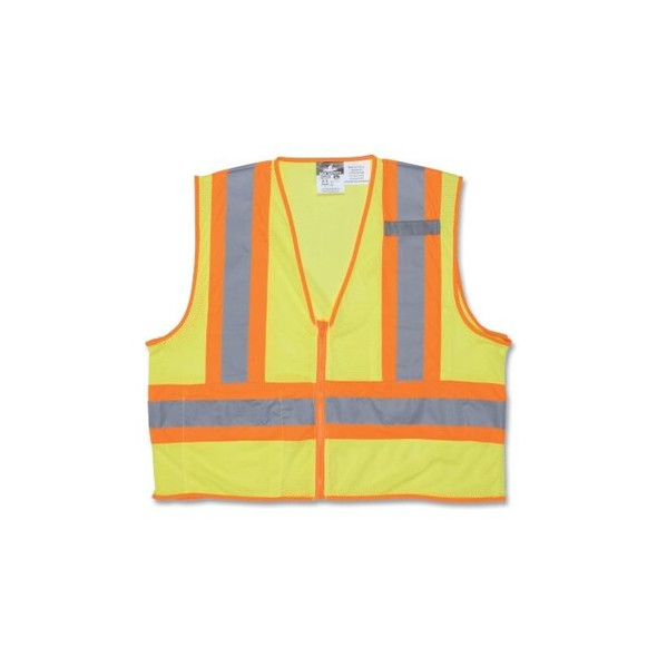 Luminator Class II Flame Resistant Vests, 3X-Large, Fluorescent Lime