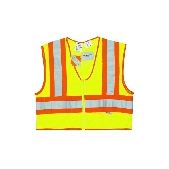 Luminator Class II Flame Resistant Vests, 2X-Large, Fluorescent Lime