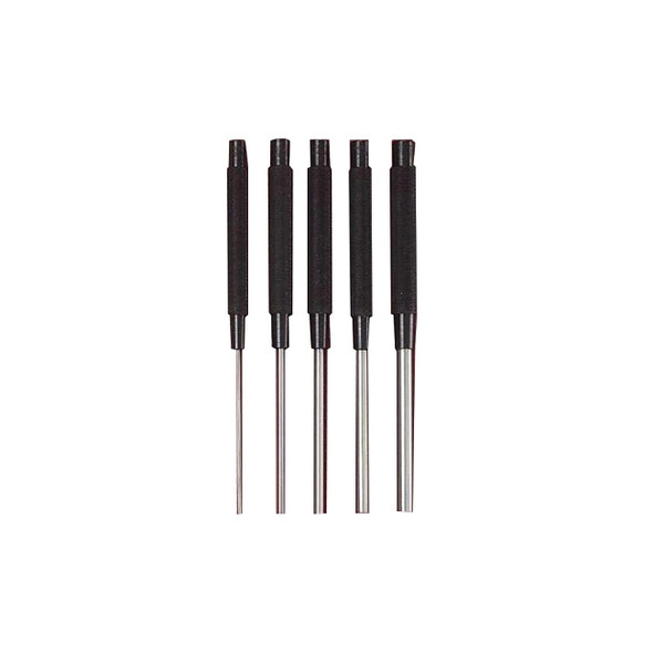 Extra-Long Drive Pin Punches, 8 in, 1/8 in tip, Steel
