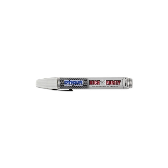 High Purity 44 Marker, White, Medium, Threaded Cap Pack of 12