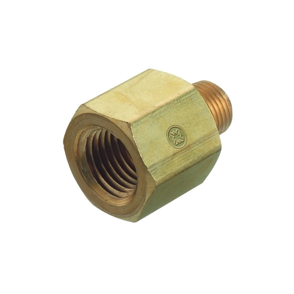 Pipe Thread Adapters, 3,000 PSIG, Brass, 1/4 in (NPT)