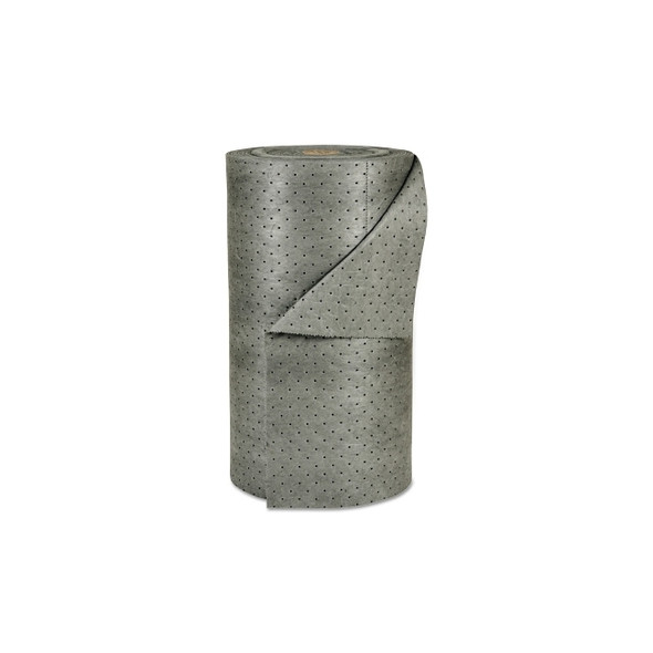 MRO Plus™ Absorbent, Absorbs 49 gal, 30 in W x 150 ft L, Heavy Weight, Double Perforated, 3-Ply, Roll