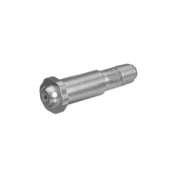 Regulator Inlet Nipple, Inert Gas, 1/4 in (NPT), 2-1/2 L, Stainless Steel, CGA-677