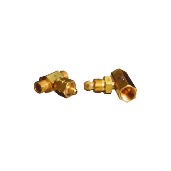 Manifold Coupler Tee, Coupler, 500 PSIG, Brass, POL Acetylene