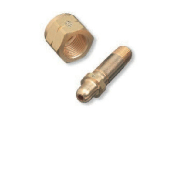 Regulator Inlet Nipples, Hydrogen;Natural Gas, 1/4"(NPT), 2 1/2", SS, CGA-350