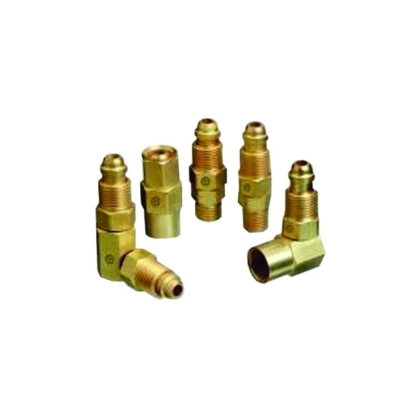 Inert Arc Hose & Torch Adaptor, Brass, Straight, Male/Female, RH to RH