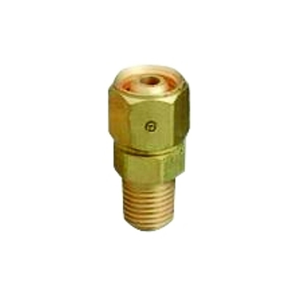 Brass Hose Adaptor, Male/Female Swivel, B-Size, RH