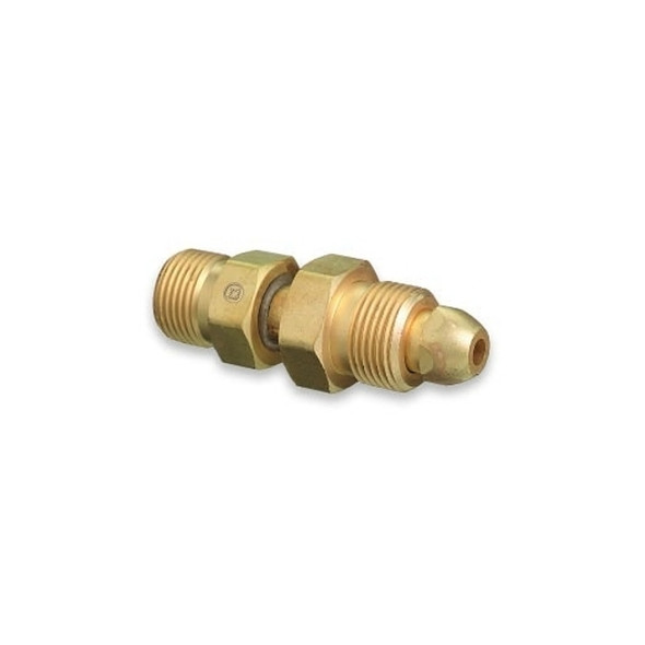 Brass Cylinder Adaptor, From CGA-580 Nitrogen To CGA-540 Oxygen