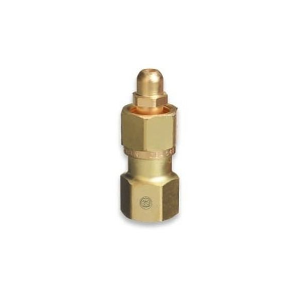 Brass Cylinder Adaptor, From CGA-540 Oxygen To CGA-580 Nitrogen