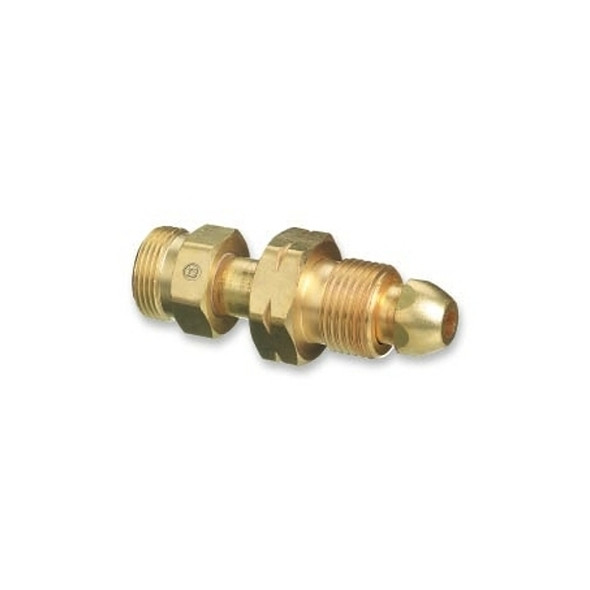 Brass Cylinder Adaptor, From CGA-510 POL Acetylene To CGA-520 B Tank