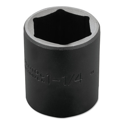 Torqueplus Impact Sockets, 1/2 in Drive, 1 1/4 in Opening, 6 Points