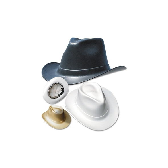 Vulcan Cowboy Hard Hats, Ratchet, White