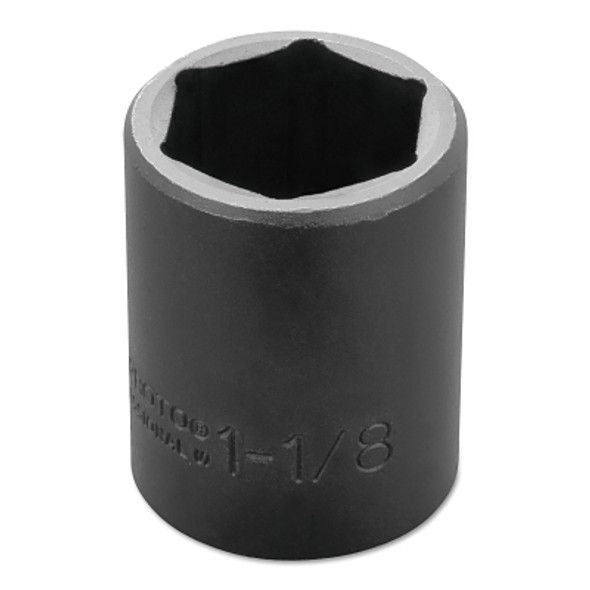 Torqueplus Impact Sockets, 1/2 in Drive, 1 1/8 in Opening, 6 Points