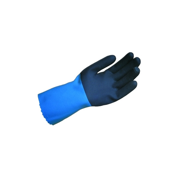 StanZoil NL-34 Gloves, Blue/Black, Rough Finish, Large