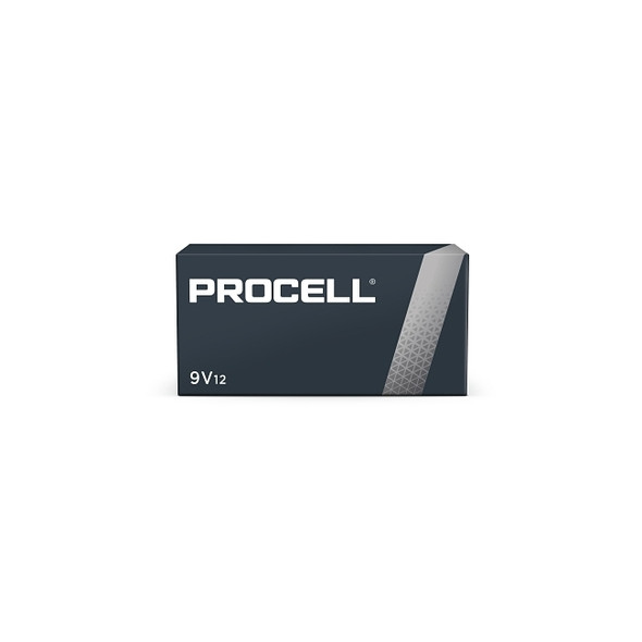 Procell Battery, Non-Rechargeable Dry Cell Alkaline, 9V, 12/PK