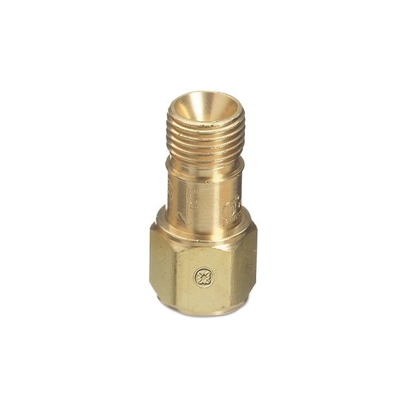 Check Valve, 9/16 in-18 TPI, Oxygen, Male/Female, B Size, Right Hand, 125 PSIG