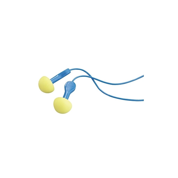 E-A-R™ Express™ Pod Plugs™ Earplug, Polyurethane, Yellow/Blue, Corded
