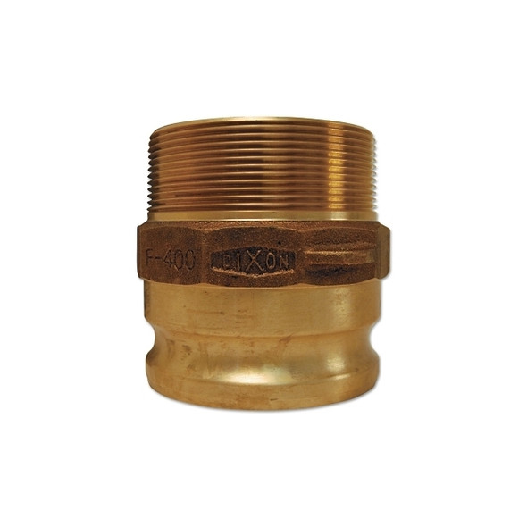 Andrews/Boss-Lock Type F Cam and Groove Adapters, 2 in x 2 in NPT Male, Aluminum