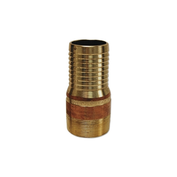 King Combination Nipples, 2 in x 2 in (NPT) Male, Brass