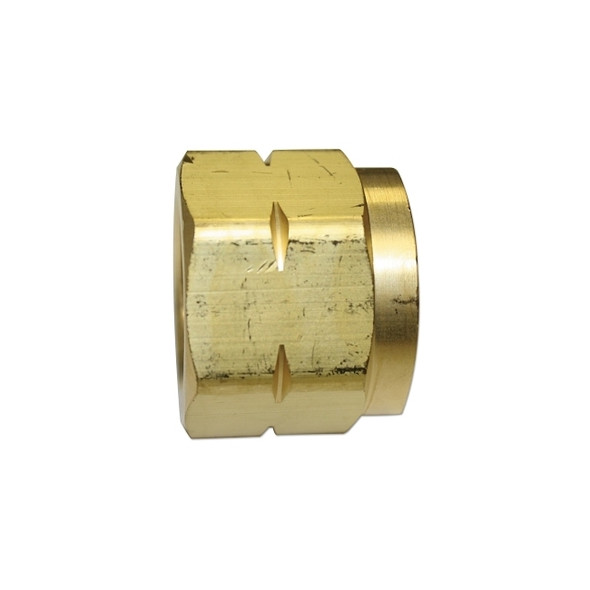 Regulator Inlet Nut, Hydrogen; Natural Gas, Brass, CGA-350, 0.83 in to 14 NGO, LH Female