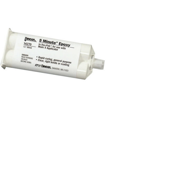 5 Minute® Epoxy, 50 mL, Dual Cartridge, Colorless to Light Yellow