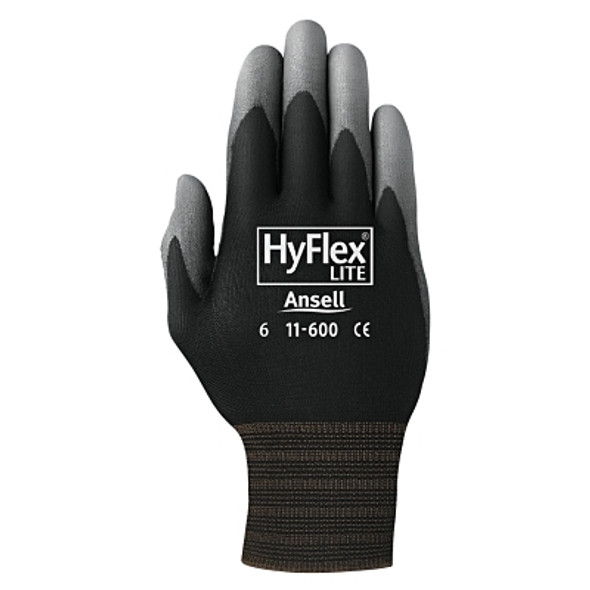 11-600 Palm-Coated Gloves, Size 11, Black 11-600 Palm-Coated Gloves, Size 11, Black