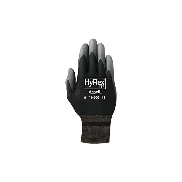 11-600 Palm-Coated Gloves, Size 11, Black