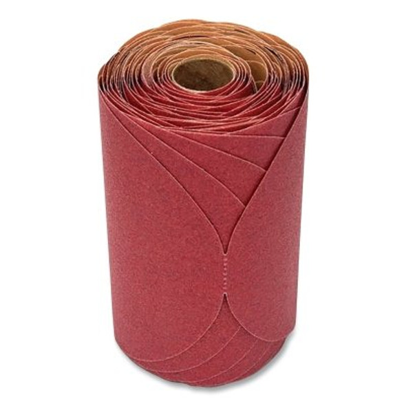 Red Abrasive Stikit™ Disc, Aluminum Oxide, 6 in dia, P320 grit, PSA