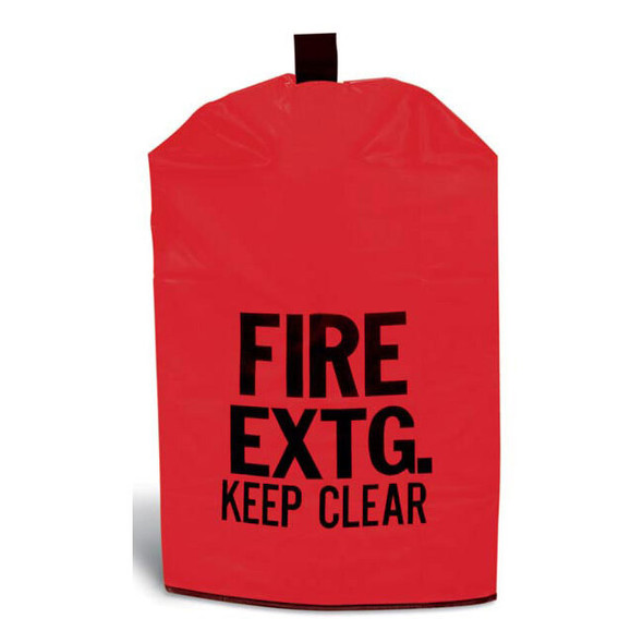 Heavy-Duty Extinguisher Cover, 20" x 11 1/2", Red, 1/Each