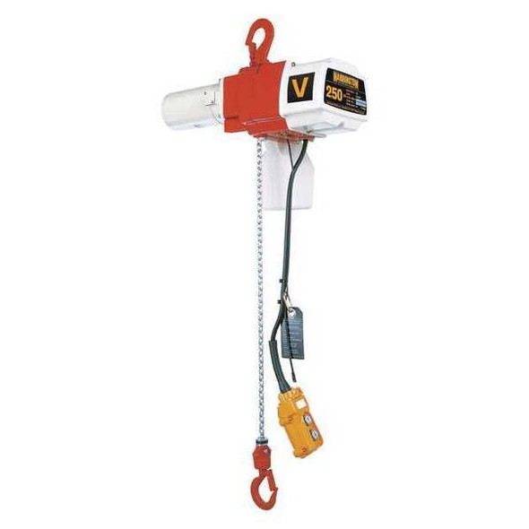 Harrington Electric Chain Hoist,250 lb.,10 ft. Lift ED250V-10 Harrington Electric Chain Hoist,250 lb.,10 ft. Lift ED250V-10