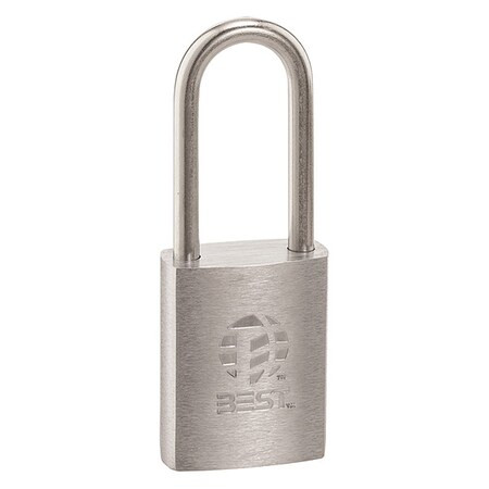 Dormakaba Padlock, Coreless, Long Shackle, Steel Shackle 21B772L