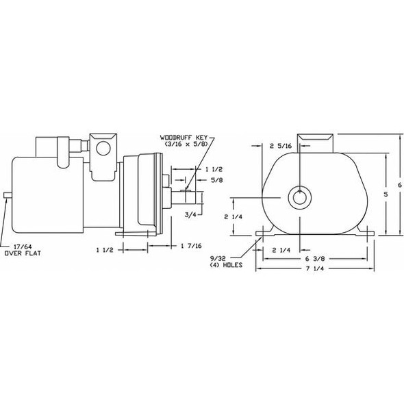 Dayton AC Gearmotor, 250 in-lb Max. Torque, 20 RPM Nameplate RPM, 115/230V AC Voltage, 1 Phase 1LPL3