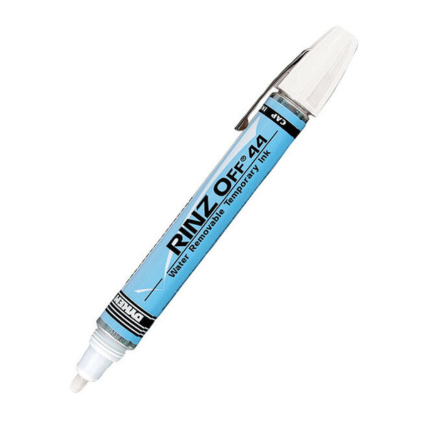 Rinz Off® 44 Broad Tip Temporary Markers, White