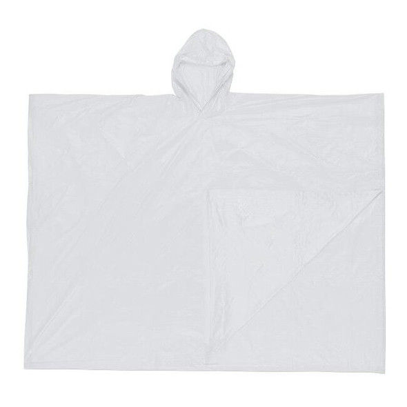 MCR Safety® Schooner Poncho, 0.10 mm PVC, Clear, 1/Each