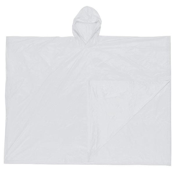 MCR Safety® Schooner Poncho, 0.10 mm PVC, Clear, 1/Each
