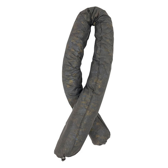 FyterTech Essentials Universal Sorbent Sock, 3" x 4', Gray, 12/Pkg