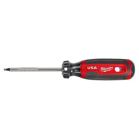 Milwaukee Tool 3 in. No 1 Square Cushion Grip Screwdriver (Made in USA) MT217