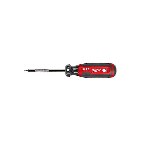 Milwaukee Tool 3 in. No 1 Square Cushion Grip Screwdriver (Made in USA) MT217