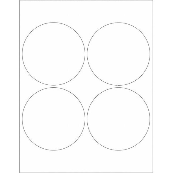 Tape Logic Circle Laser Label,4",PK400 LL148 Tape Logic Circle Laser Label,4",PK400 LL148