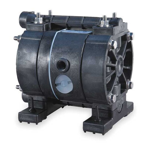 Dayton Double Diaphragm Pump, Kynar(R), Air Operated, PTFE, 3.25 GPM 3HJV7