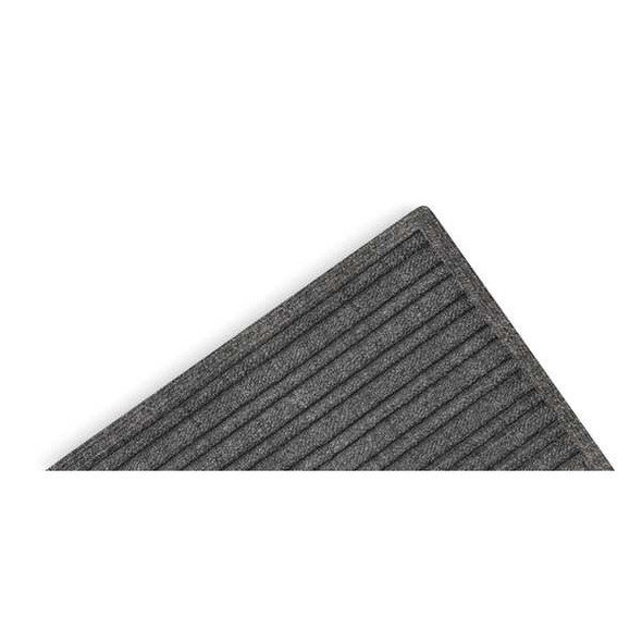 Entrance Mat, Polypropylene, 3/8 in Thick, Charcoal, 4 ft W x 6 ft L