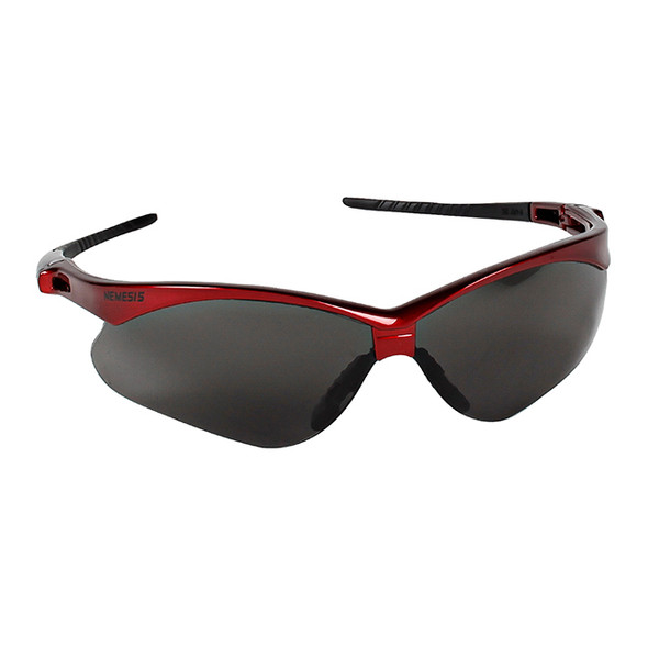 KleenGuard™ V30 Nemesis* Eyewear, Red Frame, Smoke Lens, 1/Each