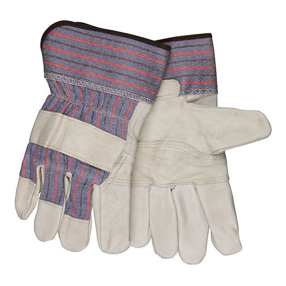 MCR Safety® Economy Grain Leather Leather Palm Work Gloves