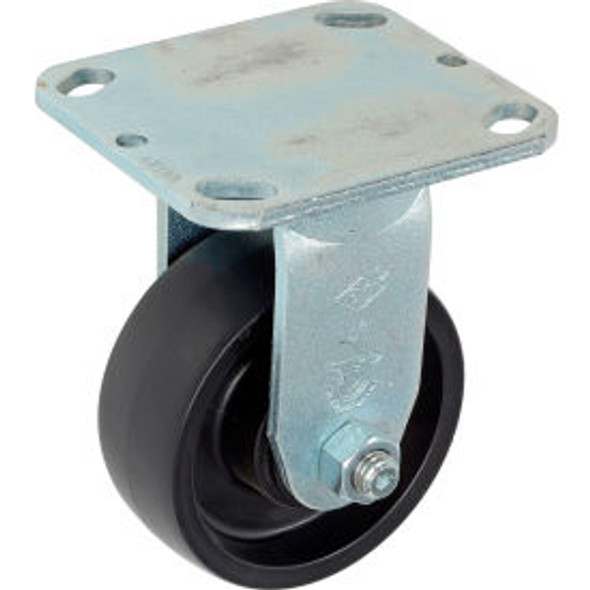 Global Industrial Heavy Duty Rigid Plate Caster 4"" Molded Plastic Wheel 420 Lb. Global Industrial Heavy Duty Rigid Plate Caster 4"" Molded Plastic Wheel 420 Lb.