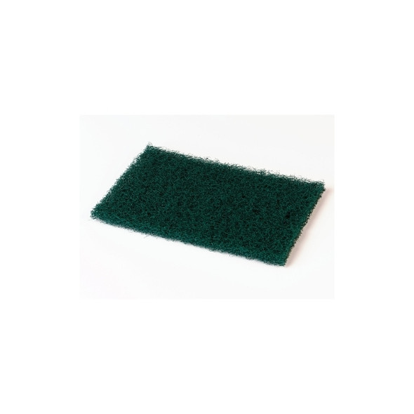 Heavy-Duty Commercial Scouring Pad, 6 in W x 9 in L, Synthetic Fiber, Green Pack of 36