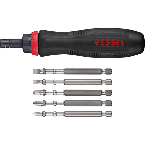 Megadora Interchagble Ratchet Screwdriver 5pc Bit set 900RT5PU