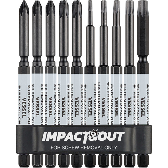 Impact & Out Screw Removing Bit assortment HZB10P01