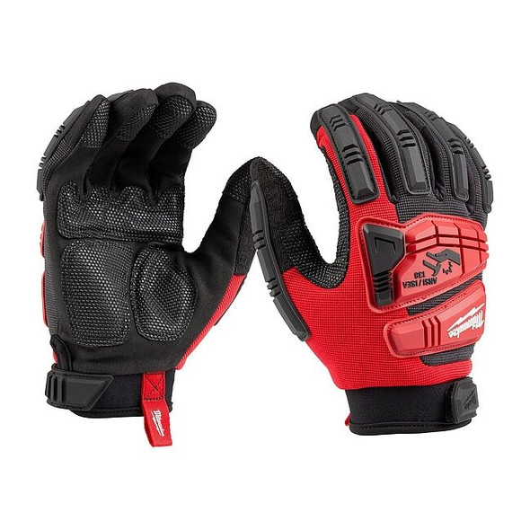 Milwaukee Tool Not Applicable Work Gloves, 2XL, Black/Red, 1 PR 48-73-8554