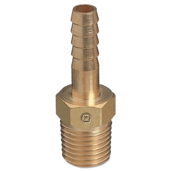 Brass Hose Adaptors, NPT Thread/Barb, Brass, 5/16 in Brass Hose Adaptors, NPT Thread/Barb, Brass, 5/16 in